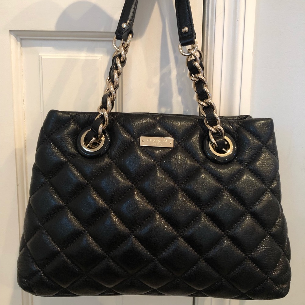 Authentic Kate Spade Black Quilted Bag